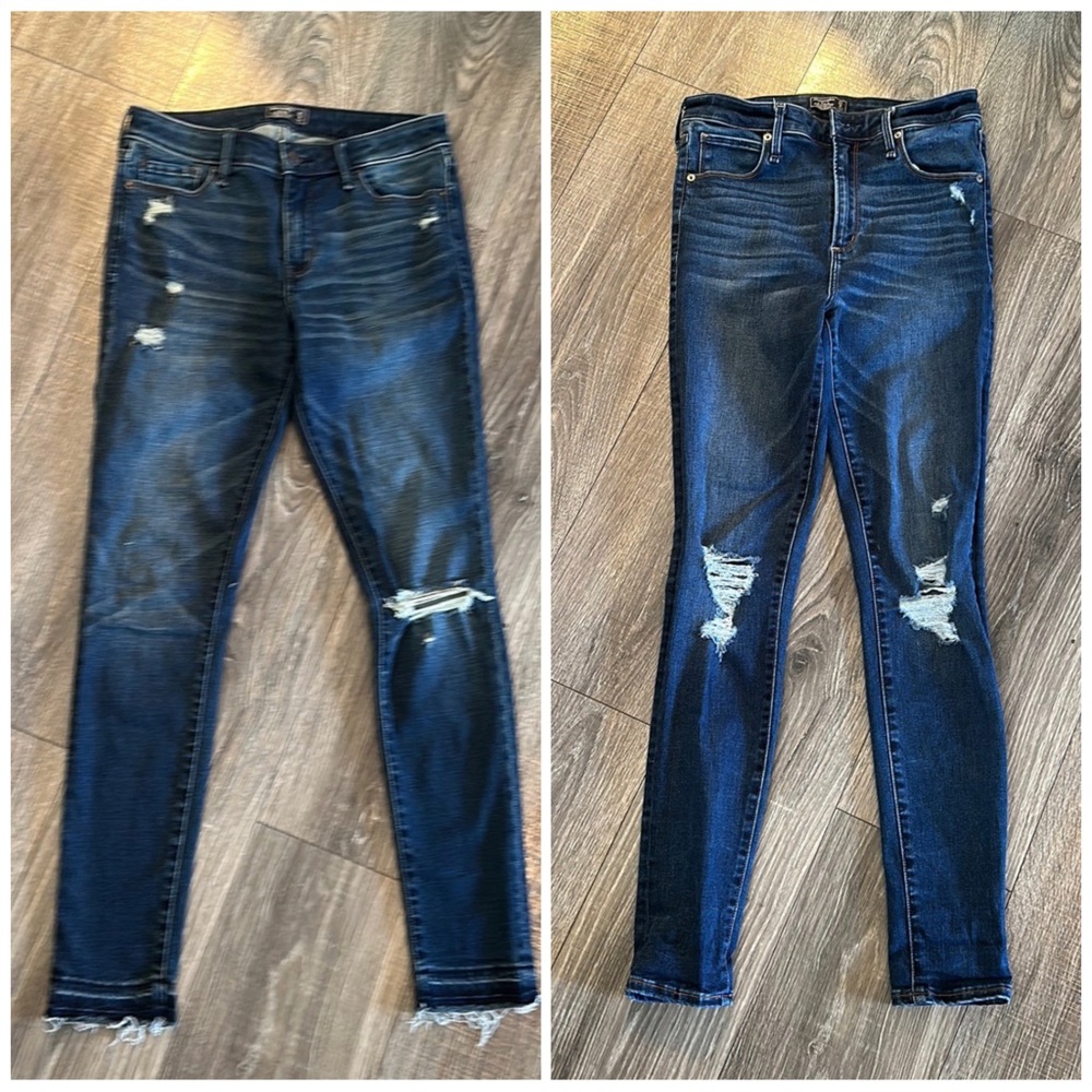 Two pairs Abercrombie jeans